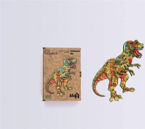 PuzzleOK Puzzle drewniane eko 72 Tyranozaur rex A4 1