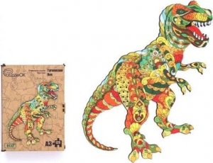 PuzzleOK Puzzle drewniane eko 129 Tyranozaur rex A3 1