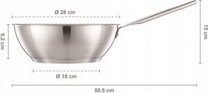 Patelnia Fiskars wok 28cm 6