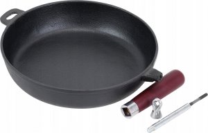 Patelnia KRISBERG PATELNIA ŻELIWNA 26cm z POKRYWĄ KRISBERG KS-2566 13