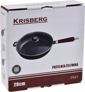 Patelnia KRISBERG Żeliwna 28cm 2