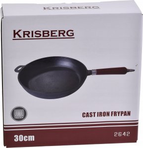 Patelnia KRISBERG Żeliwna 30cm 2