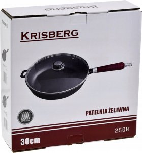 Patelnia KRISBERG Żeliwna 30cm 2