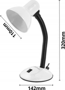 Lampka biurkowa Esperanza biała  (ELD107W) 3
