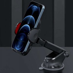 4kom.pl Uchwyt samochodowy do telefonu 4-7 cal do auta Na Szybę Deskę rozdzielczą Czarny 11