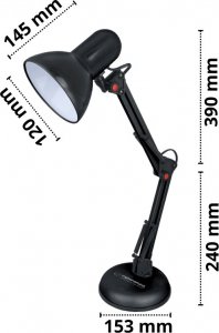 Lampka biurkowa Esperanza czarna (ELD112K) 3