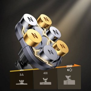 Joyroom Uchwyt samochodowy magnetyczny Joyroom Dashboard szary (JR-ZS311) 2