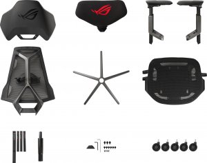 Fotel Asus ROG Destrier Ergo, Czarny 10