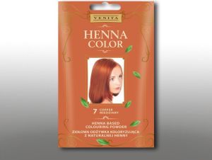 Venita Ziołowa odżywka koloryzująca Henna Color 30g 7 miedziany 1