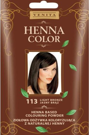 Venita Ziołowa odżywka koloryzująca Henna Color 30g 113 jasny brąz 1