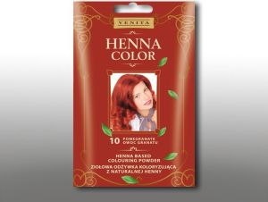 Venita Ziołowa odżywka koloryzująca Henna Color 30g 10 owoc granatu 1