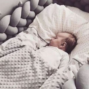 Oh My Home Ochraniacz do łóżeczka warkocz pleciony otulacz 3m 6