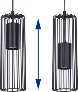 Lampa wisząca Kaja Wisząca lampa Falcon K-4933 kaskada nad łóżko czarna 7