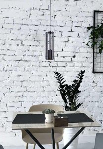 Lampa wisząca Kaja Pojedyncza lampa wisząca Falcon K-4930 do holu czarna 3