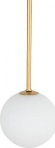 Lampa wisząca Nowodvorski Lampa wisząca Kier 10306 szklana ball do salonu biała złota 1
