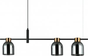 Lampa wisząca Italux Metalowa wisząca lampa Servio PND-66892-3-BK-SG czarna 1