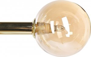 Lampa wisząca Beliani Lampa wisząca 10-punktowa metalowa złota RAMIS 6