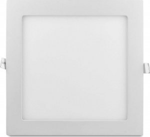 Polux Wpust LAMPA sufitowa MARS 303523 Polux metalowa OPRAWA kwadratowa LED 18W 3000K do zabudowy biała 1
