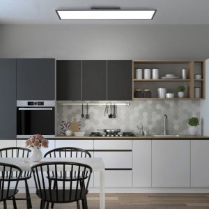 Lampa sufitowa Paul Neuhaus Sufitowa lampa  Flat 14757-18 LED 37W biała czarna 2