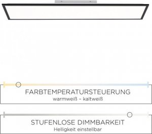 Lampa sufitowa Paul Neuhaus Sufitowa lampa  Flat 14757-18 LED 37W biała czarna 6