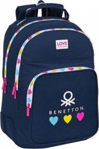 Benetton Plecak szkolny Benetton Love Granatowy (32 x 42 x 15 cm) 1