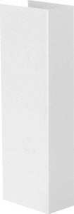 Kinkiet Nowodvorski Kinkiet LAMPA ścienna MALMO 9704 Nowodvorski prostokątna OPRAWA metalowa biała 1