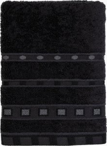 Miss Lucy Ręcznik bawełniany Miss Lucy Michael Basic 50x90 cm czarny 1