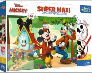 Trefl PUZZLE 24EL TREFL SUPER MAXI MICKEY WESOLY DOMEK 1