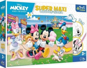 Trefl PUZZLE 24EL TREFL SUPER MAXI MICKEY WESOLE MIAST 1