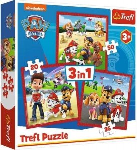 Trefl Puzzle 3w1 Psi Patrol Wesołe pieski 34867 Trefl 1