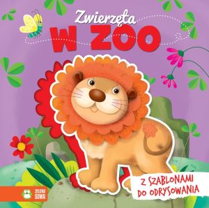 Książka z szablonem. Zwierzęta w zoo (232599) 1
