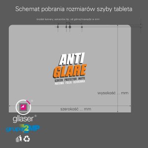 Gllaser Folia ochronna Gllaser Anti-Glare na ekaran 13,3" matowa antyrefleksjyjna 2