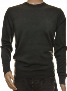 Selantino Sweter męski gładki wełniany okrągły pod szyję XL 1