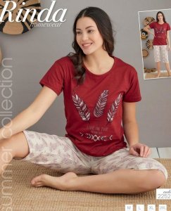 Rinda Damska piżama krótka bawełniana wygodna turecka XL 1