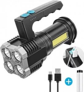 Latarka MOCNA latarka taktyczna ZASIĘG 500 M 4