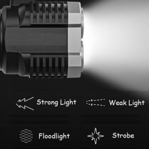 Latarka MOCNA latarka taktyczna ZASIĘG 500 M 9