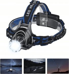 Latarka czołowa Wydajna MOCNA latarka na głowę CZOŁÓWKA 3