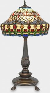 Lampa stołowa rzezbyzbrazu Lampa Witrażowa w Stylu Tiffany Geometria 1
