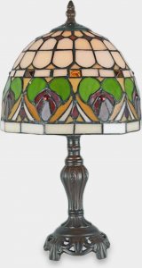 Lampa stołowa rzezbyzbrazu Lampa Witrażowa w Stylu Tiffany Tajemniczy Ogród 1