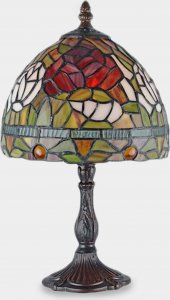 Lampa stołowa rzezbyzbrazu Lampa Witrażowa w Stylu Tiffany Piwonia 1