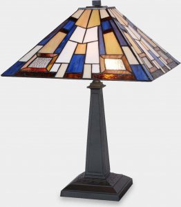 Lampa stołowa rzezbyzbrazu Lampa Witrażowa Egipskie Noce 1