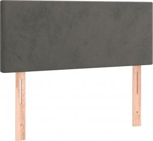 vidaXL vidaXL Łóżko kontynentalne z materacem, ciemnoszary aksamit, 80x200 cm 6