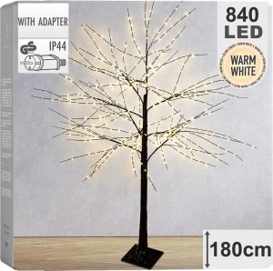 Dekoracja świąteczna Vilde Vilde Drzewko świecące zewnętrzne / choinka z lampkami 840 led 180 cm 1