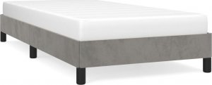 vidaXL vidaXL Rama łóżka, jasnoszara, 80 x 200 cm, tapicerowana aksamitem 2
