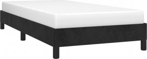 vidaXL vidaXL Rama łóżka, czarna, 80 x 200 cm, tapicerowana aksamitem 3