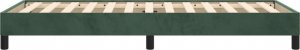 vidaXL vidaXL Rama łóżka, ciemnozielona, 90x190 cm, aksamitna 6