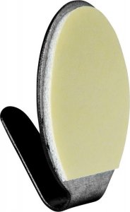 Storage Solutions Wieszak samoprzylepny na ręcznik ścierkę / haczyk stalowy owal czarny 6 szt. 3x2 cm 4