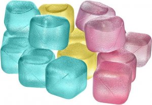 Orion Excellent Houseware Kostki lodowe wielorazowe forma na lód do kostek lodu zestaw komplet 18 szt. 1