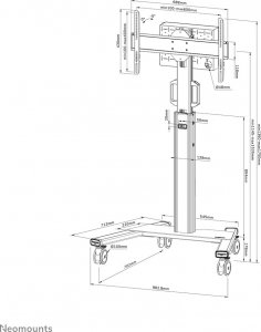 Neomounts Stojak podłogowy na monitor 37" - 75" (FL50S-825BL1) 19