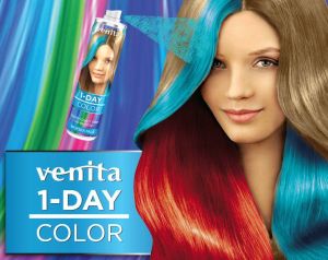 Venita 1-Day spray metallic nr 2 red 50ml 3